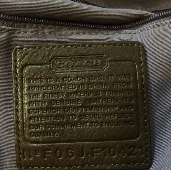 COACH Vintage F10421 Brown Patchwork Shoulder Bag - Picture 7 of 9